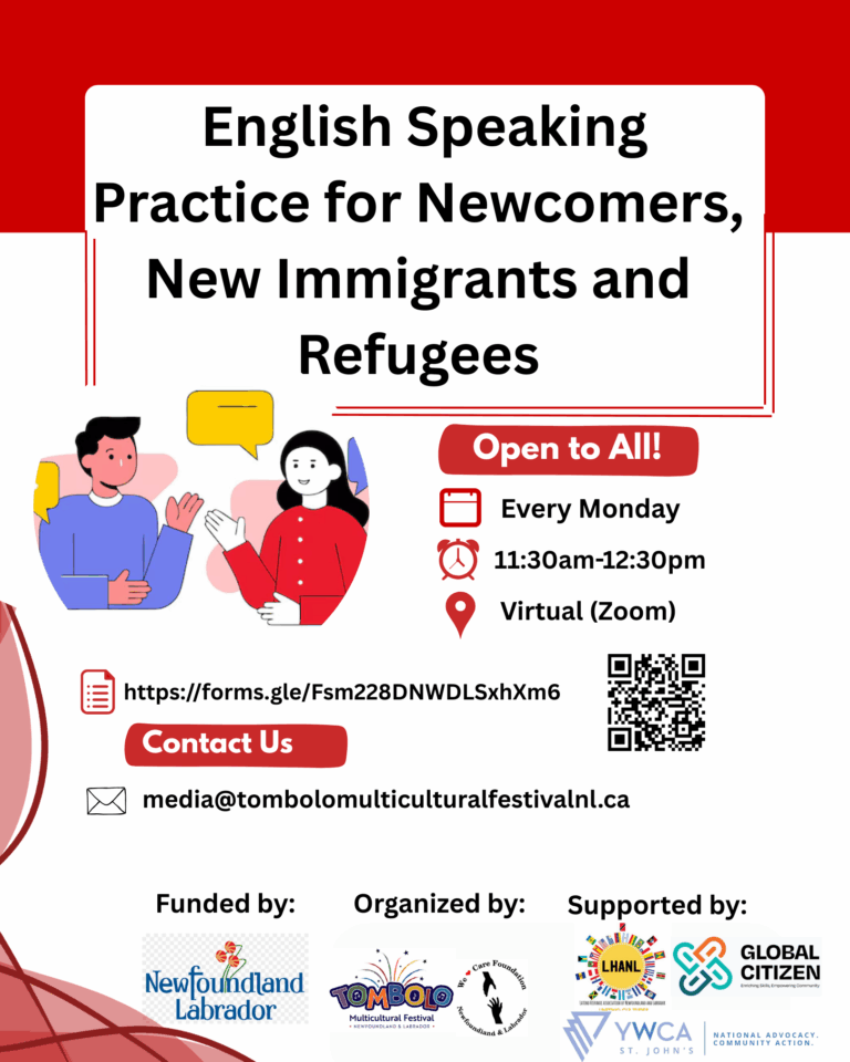 English Speaking Practice for Newcomers, New Immigrants, and Refugees
