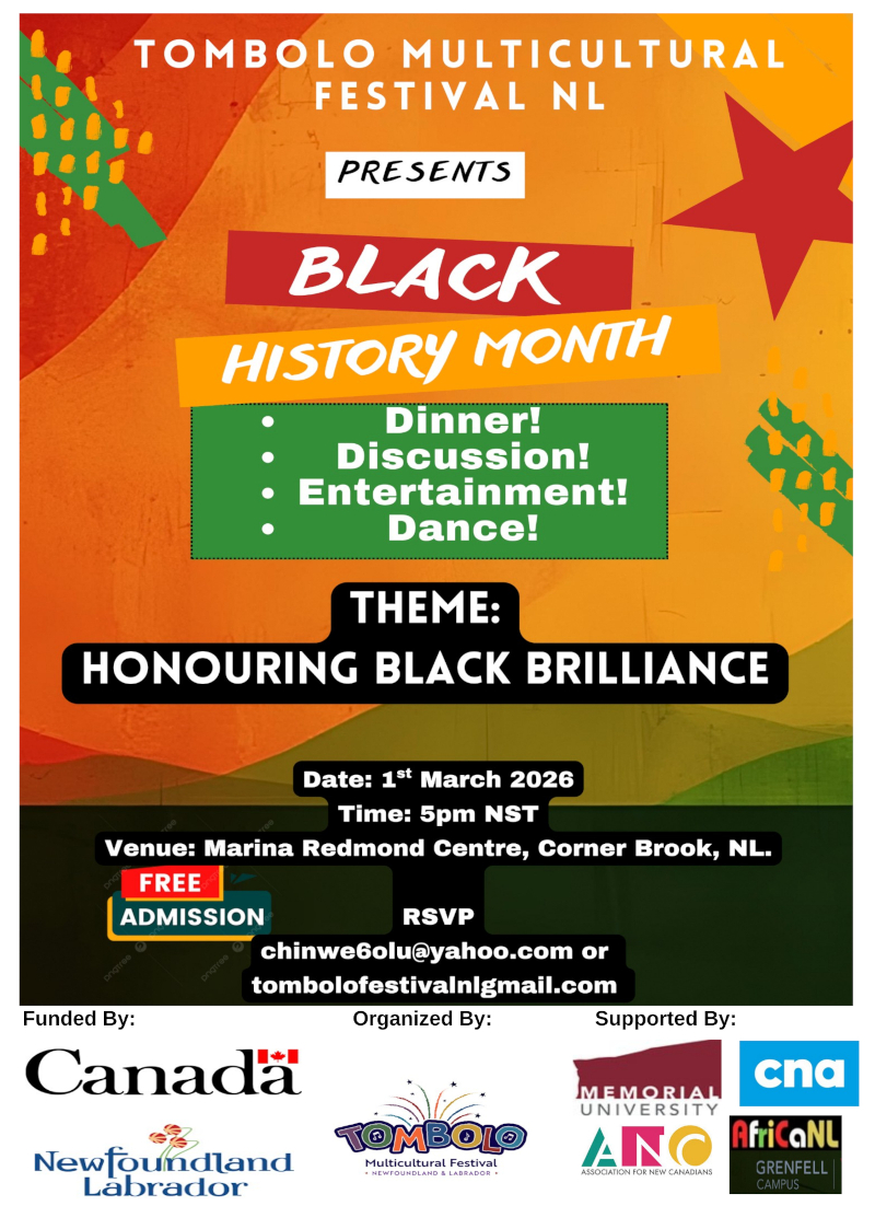 Corner Brook Tombolo Multicultural Event-March 1, 2026