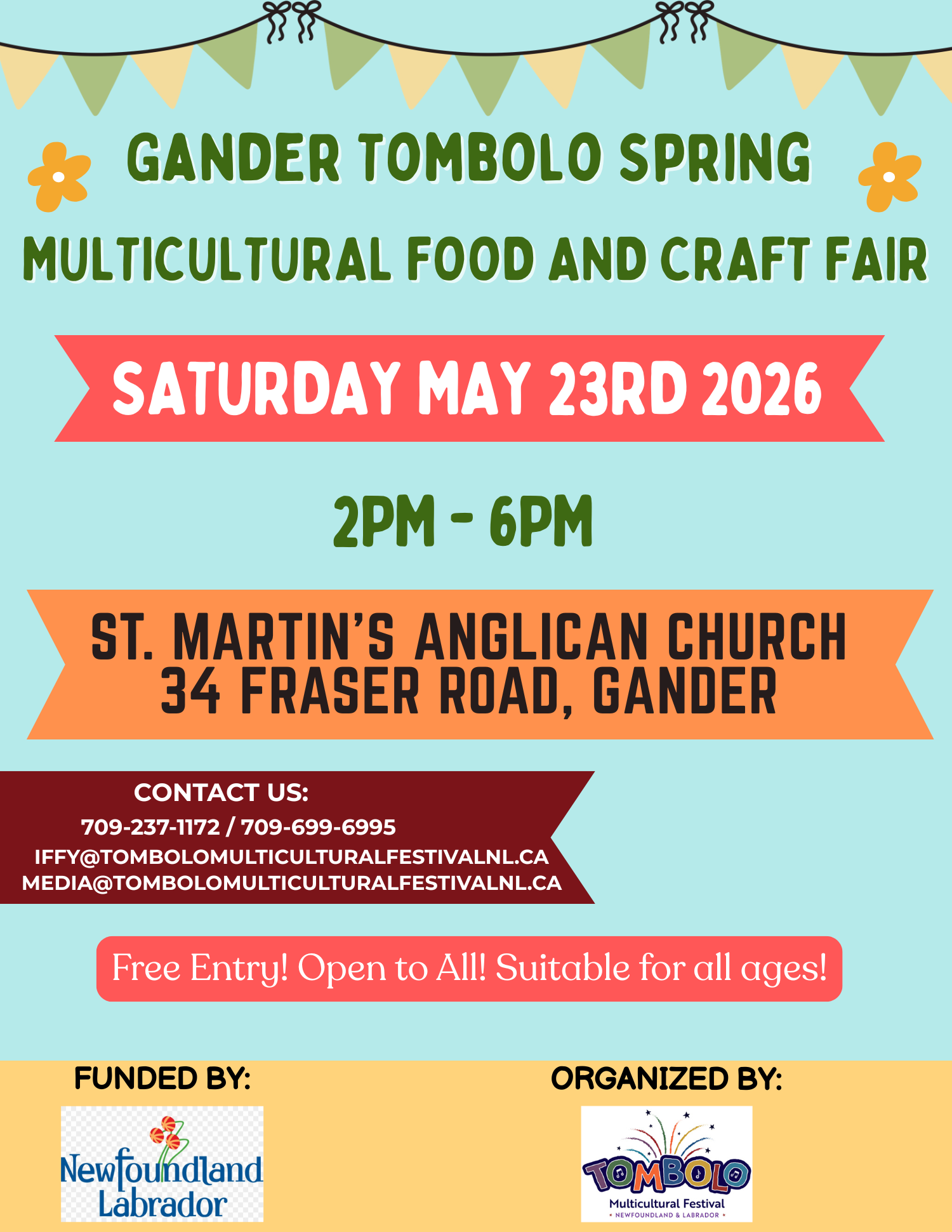 Gander Tombolo Spring Multicultural Food and Craft Fair poster(2)