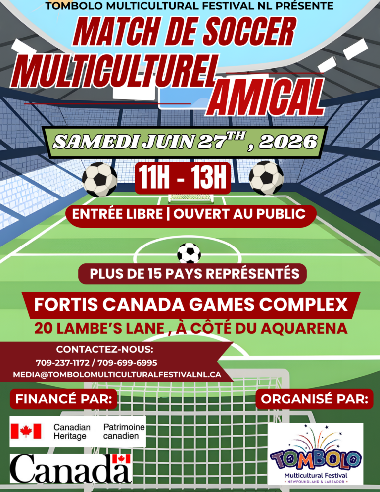 Multicultural Soccer Match - French poster