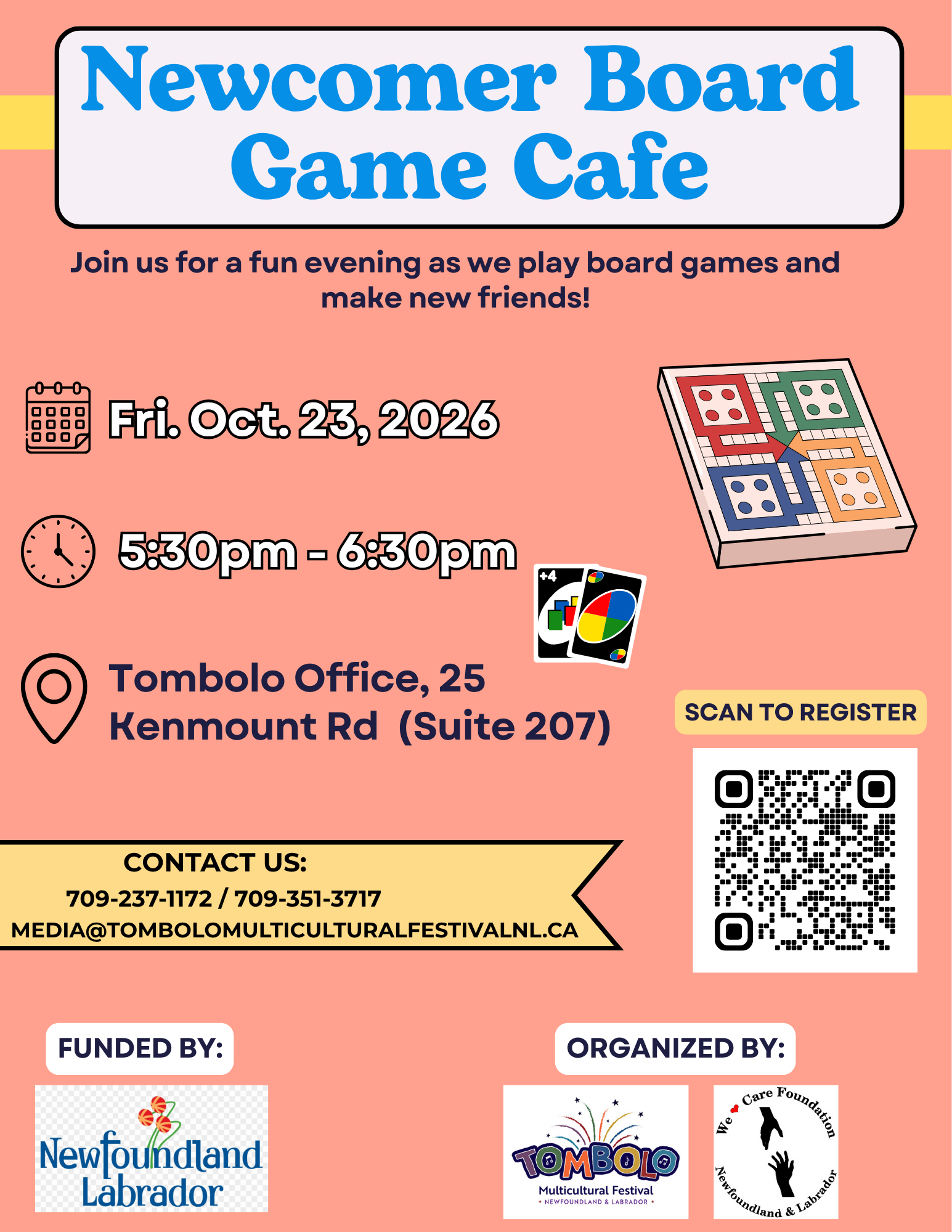 Newcomer Board Game Cafe Flyer(1)